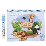 子供のぬりえ本 - 水面描画絵画本の赤ちゃんキッズトイ初期の教育（動物園）