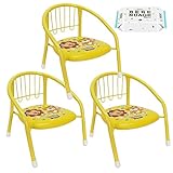 [パクロン] Parklon Baby Yellow Chair / 黄色の椅子 / 音飛びベビーチェア / ローチェア / 幼児キャラクターの椅子 [並行輸入品] (黄色の椅子 3個)
