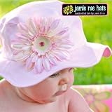 jamie rae hats(ジェイミーレイハット)　サンハット　ＺＩＰ袋入り (Mサイズ・内寸約48cm, ペールPKｘペールPKデイジー)