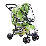 山の奥 ベビーカー 子乗せ防レインカバー フロントオープン 両対面 汎用型 収納ポーチ付き