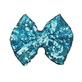 Tovadoo キッズ 女の子 ヘアピン 日髪留め リボン　スパンコール 可愛い　おしゃれ　ショー　パーティー　十色入　12*9.5cm