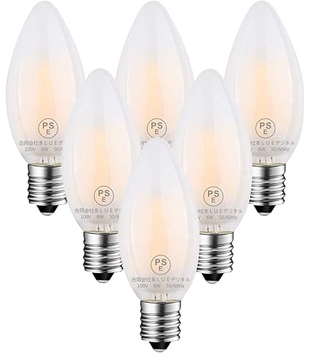 Amazon | ZYYRSS シャンデリア電球 LED エジソン電球 ローソク型 60W