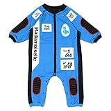 Mademoiselle papillon ライダースーツ カバーオール 【ブルー:70】