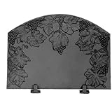 ブラック鋳鉄Grape Fireback – 20 x 26.75インチ
