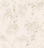 Brewster Bath Bath Bath III Fern壁紙 20.5" x 396" 347-63831 1