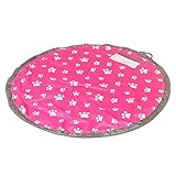 お片づけマット　おもちゃ収納袋　直径150cm　防水　ピンク