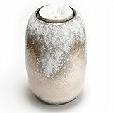 メイク　利休信楽水琴窟　インテリア水琴窟　(屋内用)　a.Smallシリーズ　白窯変　a,small　S-2