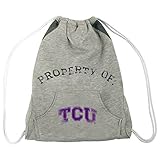 NCAA TCU Horned Frogs Hoodie Cinchバッグ、グレー