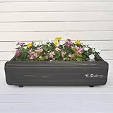 国産　プランターカバー650 ドラム型 W76.5cm ×D30.5 cm ×H22.5cm ダークブラウン