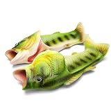 「夏の日」面白い スリッパ ー 魚型 サンダル メンズ サンダル レディース 男女兼用 軽量 通気性 歩きやすい シューズ，ビーチでの休暇の写真に適し (26.5CM)