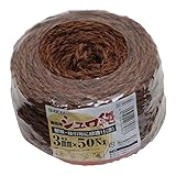 Y-SK11 シュロ縄 赤 平巻 3X50