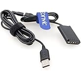 Eonvic NP-BX1 ダミーバッテリーアダプター DCカプラーアダプター USBケーブル付き Sony ZV-1 RX100カメラ用