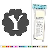 花で文字Y初期 – Fun Kids女の子ベビー部屋 – ビニールステッカーデカール壁アート装飾 グレー 061116W5389_DarkGrey