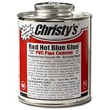 T Christyエンタープライズrh-rhbv-qp Christy 's接着剤低VOC、レッドホットブルー4オンスブルー