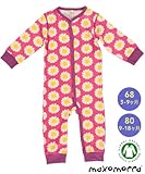 北欧スウェーデンのベビー服 長袖 カバーオール Daisy 女の子 3-9ヶ月/9-18ヶ月 Maxomorra マクソモーラ (80)