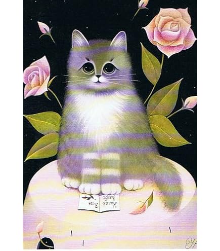 Amazon | ねこの引出し 秋吉由紀子ポストカード ☆Peche | ポスト