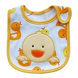 Cute Cartoon Pattern 3 Layer Toddler Baby Waterproof Saliva Towel Baby Bibs (Chick Pattern) by Broad