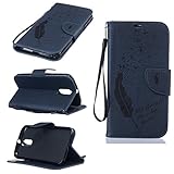 Moto G4 ケース UNEXTATI 高品質 PUレザー 手帳型 ケース 財布型 ウォレット型 衝撃吸収 保護カバー カード収納 ホルダー ストラップ付き 横開 スタンド機能 マグネット開閉式 シ