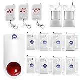 Vinker VK-12A Standalone Door and Window Spot Alarm System DIY Kit, Wireless Home Security Burglar A
