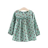 Mayababy 子供ドレス 子ども洋服 女の子 ワンピース キッズワンピース 綿 コットン 着心地 さらさら 水玉柄 可愛い　プリンセスドレス 子どもドレス 入学式　発表会 結婚式 お呼ばれ (10