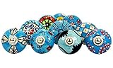 10 Pieces Dotted Different Color Multi Designed Ceramic Cupboard Cabinet Door Knobs Drawer Pulls Wit