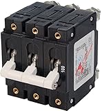 Blue Sea Systems C-Series White Toggle Triple Pole 100A Circuit Breaker [並行輸入品]
