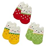 西松屋 [EFD] 3足組ローカットソックス（フルーツ立体） 【9cm】