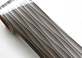Peel & Stick Border Sticker Cubic Wave Silver Pearl Brown Contact Paper Self-adhesive Removable Bord