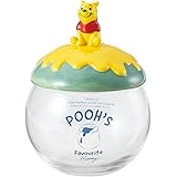 サンアート ディズニー 「 くまのプーさん 」 キャンディポット キャニスター ガラス 保存容器 約320ml SAN3707 透明