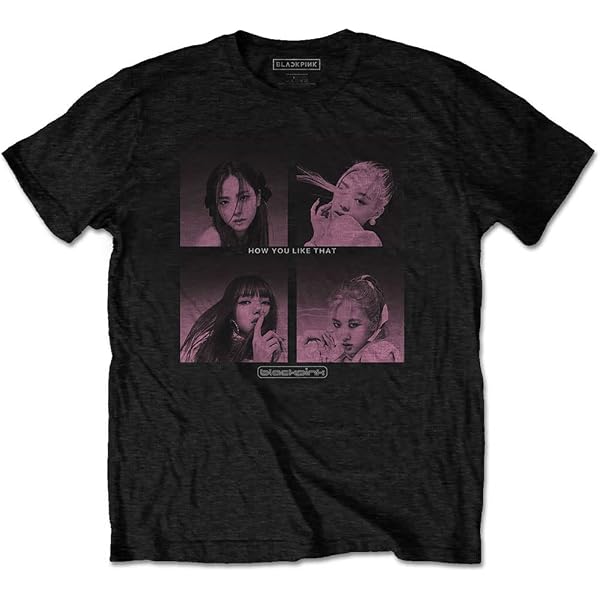 BLACKPINK Love Sick Official Logo T-Shirt - Unisex Black Band Tee (XXL)