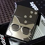 【ZIPPO】キャットサングラス ブラック＆シルバー ジッポ ネコ 黒 銀