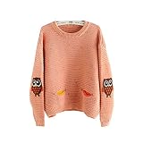 STARファッションフクロウ文字スウェットシャツオレンジシンウールプルオーバー冬トップス