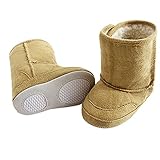 【SEBLES】ベビーシューズ 靴 ブーツ お洒落 ボア ユニセックス スエード カッコいい 11.5cm 12cm 13cm(ブラウン,XL)