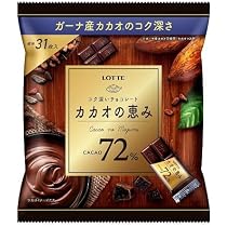 Amazon.co.jp: ロッテ カカオの恵み72％シェアパック 124g : 食品