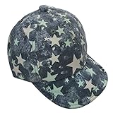 (よキーよ)Yokeeyo ベビー 帽子 野球帽 つば広 星柄 ベースボールキャップ 赤ちゃん キッズ 女の子 男の子 男女児 紫外線 UVカット 日よけ 日焼け止め ユニセックス お出かけ 春 夏 