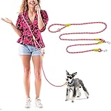 OUPAI リード 犬ハンズフリーリード 小型犬，ハンズフリーリード，ショルダーリード ープ 小型 中型 大型犬用リード ロープ 2.38 