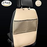 HCMAX 2パック 車キックマット キッズ車オートシートバックプロテクターカバーのため子供キックマット泥クリーナーカーアクセサリーシートカバー 100 %防水