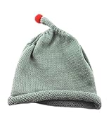 (トヨベイ)Toyobuy 可愛い 新生児 赤ちゃん ベビー 帽子 ニット帽子 子供 とんがり 帽子 女の子 防寒 ニットキャップ 男の子 ビーニー春 秋 冬 グレー