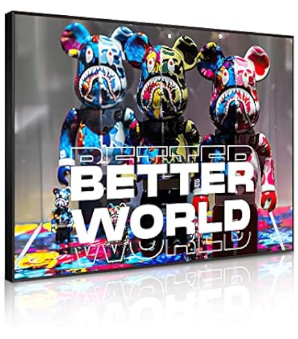 Amazon.co.jp: ベアブリックアートパネル Bearbrick画像装飾 暴力熊