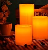 LED  キャンドル 大 中 小 3個 セット リモコン 付