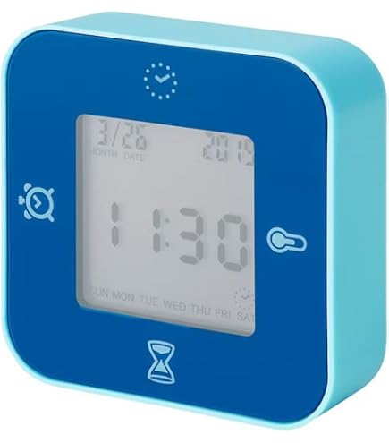 時計 IKEYA NOLLÅTTA ノルオッタ 目覚まし時計, ホワイト - IKEA