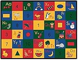 教育ラグブロックの楽しい教室のカーペットfor Kids領域Play Mat 5 ' 10 x 8 ' 4