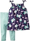 カーターズ Carter's キャミソール ノースリーブ 綿100% ＆ カプリパンツ 綿95% ポリウレタン5% 2点セット 2-Piece Tank & Legging Set 18M (78-8