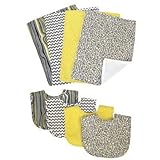Trend Lab Nursery Gift Product Decorative Accessories Bouquet Set -Hello Sunshine - Bib and Burp Clo