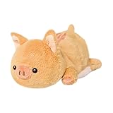 くたくたぺったん 動物ぬいぐるみ 全長約14㎝ (ももんが)