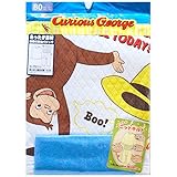 【本体綿100％】2017年 秋冬 おさるのジョージ ニットキルト 長袖パジャマ Curious George ブルー◇90cm