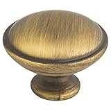 Stanley Hardware BB8012 1.28 Diameter Round Knob w/Ridge in Antique Brass by Stanley Hardware