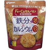 ピジョン　Ｆｅ＋Ｃａせんべい　黒ごましょうゆ　８袋入 2個セット