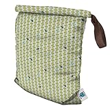 Planet Wise Roll Down Wet Diaper Bag, Meadow Tweets, Medium by Planet Wise