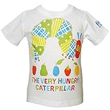 2016年 夏物 はらぺこあおむし 天竺 フルーツ 半袖Ｔシャツ THE WORLD OF ERIC CARLE ホワイト◇80cm